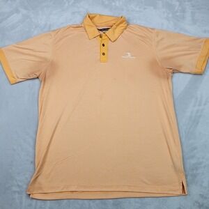Pebble Beach Polo Shirt Men Extra Large Orange Golf Performance DryLuxe Adult XL